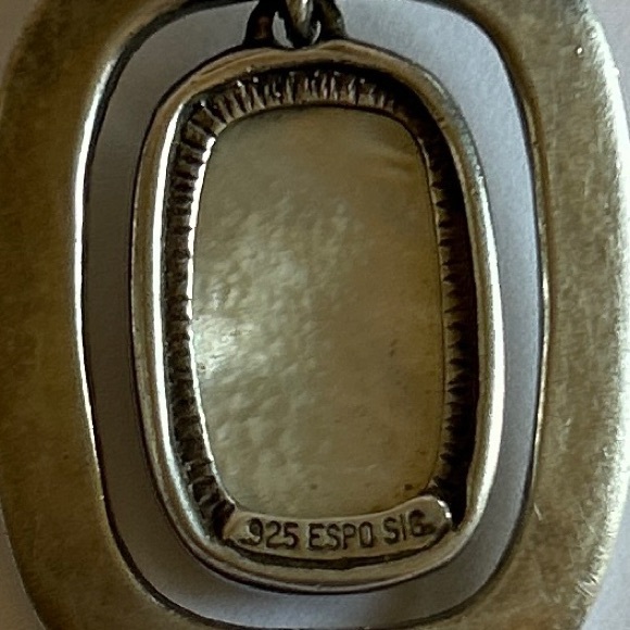 Heavy MOP Sterling Silver 925 Pendant by Joseph Esposito Signed Stamped 23 grams - Picture 6 of 8